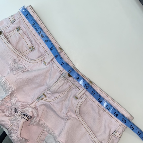 WildFox wild fox cutoffs cut off denim Jean shorts 26 pink - Picture 4 of 8